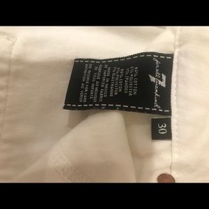 7 for Mankind White Jeans